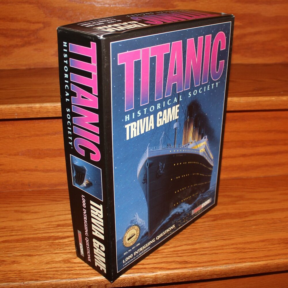 3/$55❤️vintage 1998 Titanic Historical Society Trivia Board Game Talicor USA